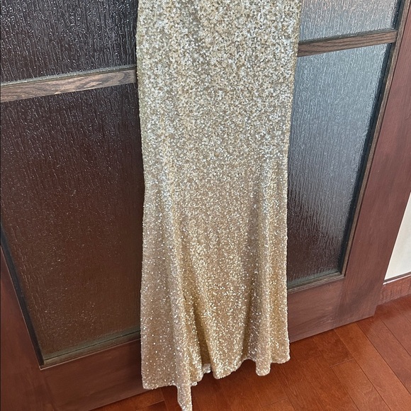 Theia Gemma Elegant Gold Sequin Evening Gown size 4. - Picture 13 of 13